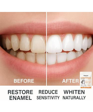 iReaLax 100% Pure Hydroxyapatite Powder 45g (1.59 oz) | Nano Grade Hydroxyapatite Powder for Teeth | DIY Toothpaste Teeth Whitening & Soap Making - Buy Online on GoSupps.com