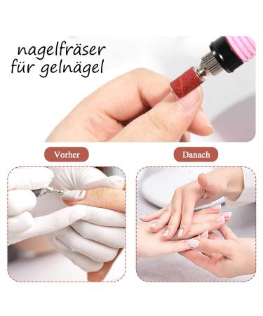 Luckaide 100pcs 180 Grit Grinding Sleeves - Nail Cutter Miller Attachments & Red Nail Art Caps for Manicure & Pedicure - Buy Online on GoSupps.com