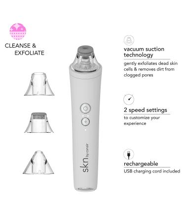 SKN by Conair Microdermabrasion Facial Tool - Professional Exfoliation for Clearer Skin - Buy Online on GoSupps.com