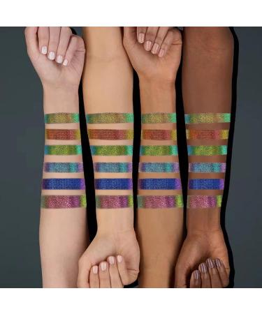 SUSIKEKI Chameleon Multichrome Liquid Shadow - Long Lasting Glitter Eyeshadow for Bold Smokey Makeup Looks - Quick Drying Korean Makeup Kits (1 & 2) - Buy Online on GoSupps.com