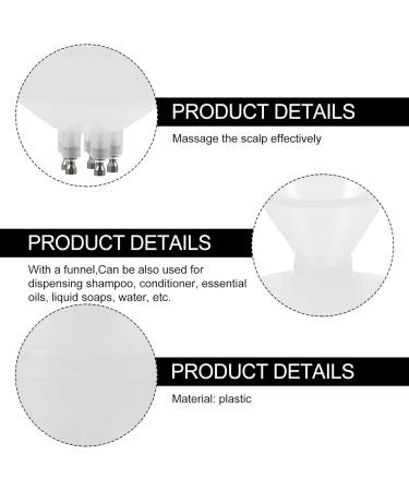 minkissy 1 Set Hair Color Applicator Bottle Applicator Dropper Empty Bottle for Dying Hair Empty Squeeze Bottle Hair Dye Bottle Brush Oil White Conical Medicine Comb Plastic - Buy Online on GoSupps.com