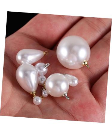 VILLCASE 300 Pcs Dangle Drop Charms Diy Charms Necklace Pendants Diy Pearl Charms Round Pearl Beads Pearl Teardrop Pendants Prime Jewelry Pendant Bracelet Charms Key Chain Abs Sheep Eye - Buy Online on GoSupps.com