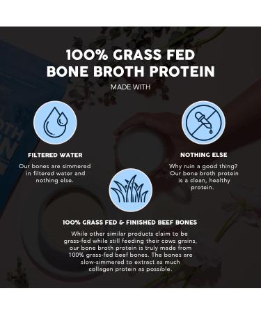 Paleovalley 100% Grass Fed Beef Bone Broth Protein Powder - Rich in Collagen Peptides for Hair, Skin, Gut Health, Bone and Joint Support - 13g Protein Per Serving - No Gluten or GMOs - Chocolate Chocolate 1.18 Pound (Pack o  - Buy Online on GoSupps.com