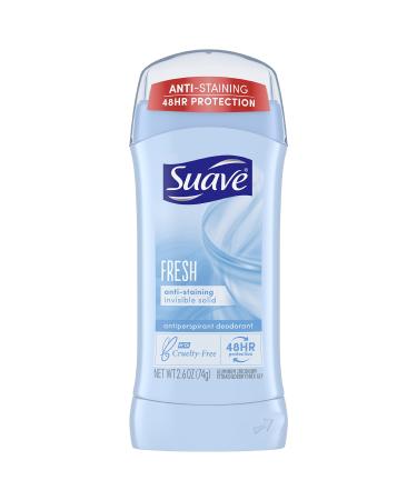 Suave Antiperspirant Deodorant 24-hour Odor and Wetness Protection Shower Fresh Deodorant for Women 2.6 oz Package may vary