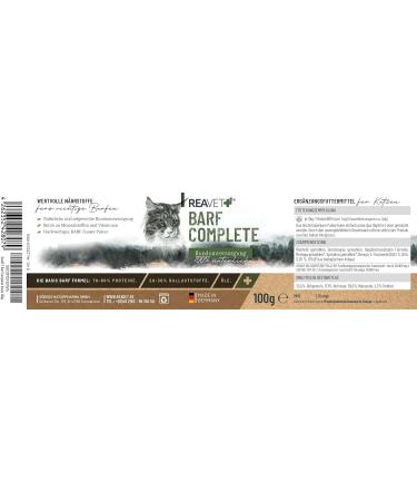 Reavet Barf Complete Cat Food All-Round Care for Cats | Barf Diet Vitamins & Minerals for Healthy Felines - Buy Online on GoSupps.com