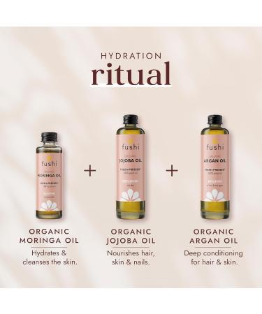 Fushi Moringa Seed Oil Virgin & Fresh-Pressed Best for Dry Skin Redness Fine Lines Moisturising Antibacterial Antioxidant Nourishing & Anti-ageing Ethical Vegan & Made in The UK 50 ml - Buy Online on GoSupps.com