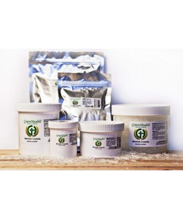 Buy Menthol Crystals 4 OZ - Pure & Natural | Greenhealth | Fast International Shipping - Buy Online on GoSupps.com