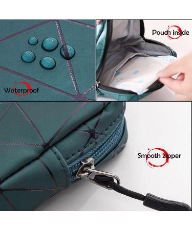 CCLEOOCOO Sanitary Napkin Storage Bag - Waterproof Leather Menstrual Cup Pouch & Makeup Wallet (Black) - Buy Online on GoSupps.com