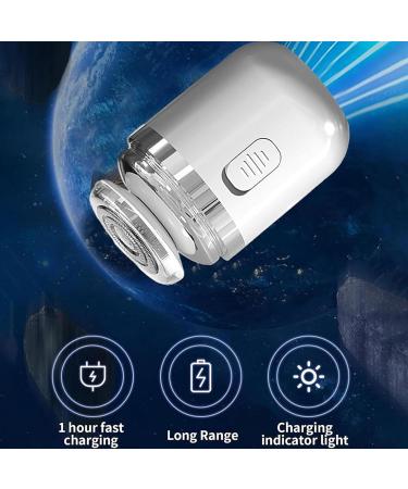 Capsule Razor Mini Portable Electric Shaver Capsule Razor with Rotary Nose Hair Trimmer Capsule Razor Ipx7 Waterproof Washable Rotary Razor (White) - Buy Online on GoSupps.com