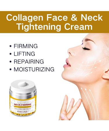 Collagen Face & Neck Tightening Cream Neck Firming Cream Tightening Lifting Sagging Skin Tightening and Repair Decolletage Cream Anti Aging Moisturizer for Neck D collet with Retinol Collagen - Buy Online on GoSupps.com
