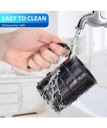 Pet Food Scoop with Measuring Lines - Injection Molded Plastic Cup for Dogs, Cats, Birds - Dishwasher Safe - 1 C, 3/4 C, 1/2 C, 1/4 C - Buy Online on GoSupps.com