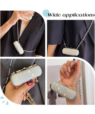 Buy WADORN Rhinestone Lipstick Case with Chain - Portable Makeup Holder for Women | Ideal Travel Cosmetic Storage & Mother's Day Gift - Buy Online on GoSupps.com