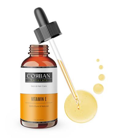 100% Pure Organic Vitamin E Oil - 30 000 IU for Moisturizing Skin Hair & Nails | Anti-Aging Reduce Wrinkles & Glow - 1 Fl Oz - Buy Online on GoSupps.com