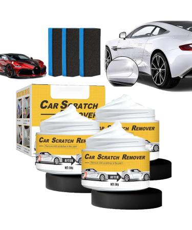 T-221A Polishing Compound & Scratch Remover with Sponge T-221A Polish and Scratch Remover for Vehicles Car Compound Scratch Remover Removes Moderate Scratches Oxidation and Swirl Marks (3 Pcs)