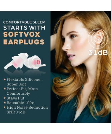 Small Ear Plugs for Sleeping - 2 Pairs Noise Reduction Earbuds for Adults & Kids - 31dB Hearing Protection for Snoring Travel Concerts - Light Pink - Buy Online on GoSupps.com