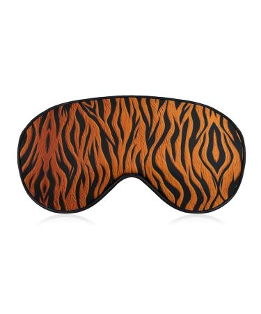 Sleep Mask Tiger Stripes Orange Light Blocking Sleeping Eye Mask Eye Cover with Adjustable Strap Eye Sleep Shade Cover