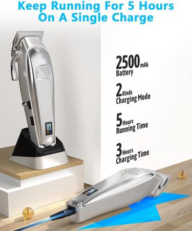 oneisall Professional Dog Clippers Kit - 2-Speed Cordless Trimmer for Thick Hair Grooming, Metal Blade for Dogs and Cats - Buy Online on GoSupps.com