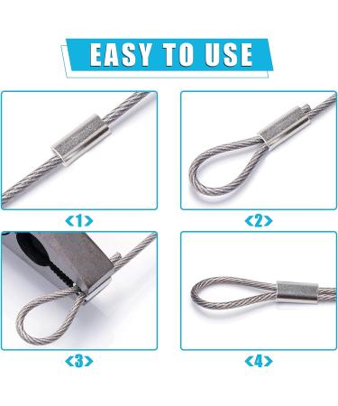 JSHANMEI Single Barrel Crimp Sleeves Aluminum Connector Kit 420PCS - Leader Rigging Fishing Line Tube Sleeves - Buy Online on GoSupps.com