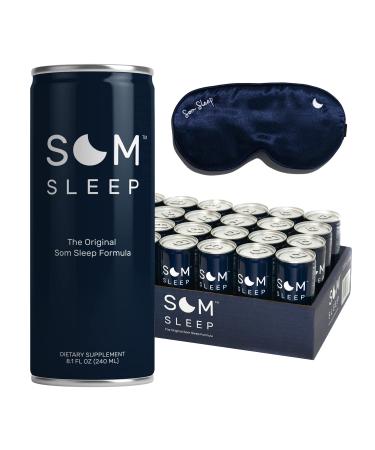 Som Sleep Ultimate Nighttime Set Sleep Mask & Functional Sleep Beverage Original Flavor - 24-Pack