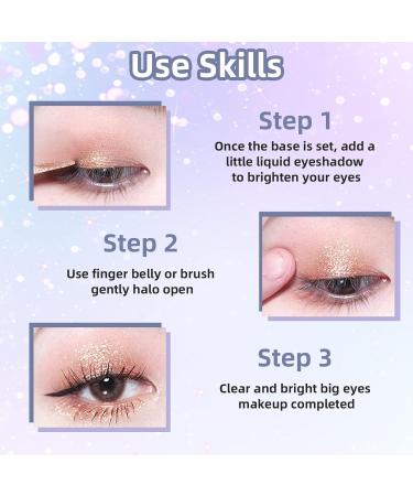 Shop HOSAILY 3Pcs Liquid Glitter Eyeshadow & Eyeliner Long-Lasting Korean Makeup with Sparkling Metallic Shimmer - International Shipping Available - Buy Online on GoSupps.com