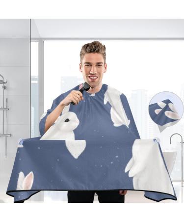 Waterproof Barber Cape - Unisex Haircut Bib with Rabbits Hearts & Cheetah Design for Men | Durable & Stylish Hair Cutting Capes - Buy Online on GoSupps.com