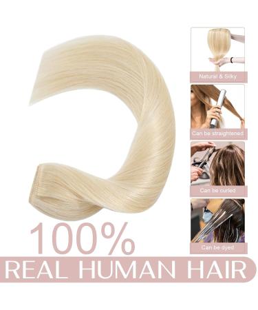 Buy Sego Clip-in Hair Extensions - 100% Remy Human Hair Smooth Platinum Blonde #60-1 45cm (50g) - Ideal for Easy Styling - Buy Online on GoSupps.com