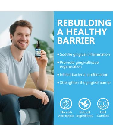 Gum Restore Drops Gum Repair for Receding Gums Drops Gum Regrowth Treatment with Herbal Extracts Helps Maintain Healthy Gums & Teeth - Buy Online on GoSupps.com