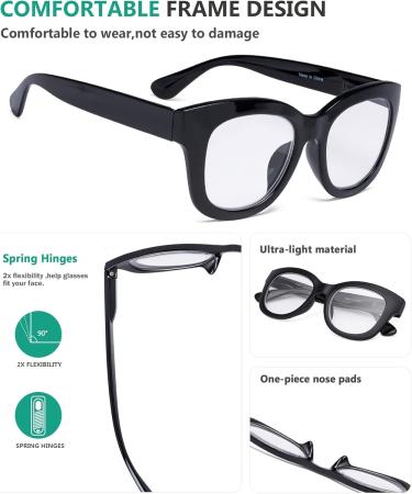 Eyekepper Oversized Women's Reading Glasses - Retro 5 Pairs Mix 2.75x Reading Aid for Stylish Eyes - Buy Online on GoSupps.com