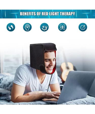 WFUAHA LED Red Light Therapy Hat Hair Growth Helmet 215 LEDs LED Therapy Device for Hair Loss Promote Fast Hair Regrowth - Buy Online on GoSupps.com