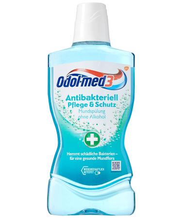 Odol-med3 Antibacterial Care and Protection Mouthwash inhibits harmful bacteria 500ml without alcohol ALT
