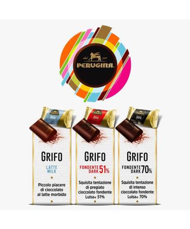  Perugina PERUGINA Grifo Dark Chocolate and Milk Chocolate Assorted Chocolate Chocolate 200 g - Buy Online on GoSupps.com