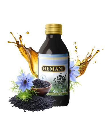 Hemani Black Seed Oil 125 ML - 4 FL OZ - First Cold Pressed - Alcohol Free - Solvent Free - Immunity Booster - Black Cumin Seed Oil from 100% Halal Genuine Nigella Sativa