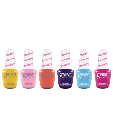 Gelish Mini Clueless Collection 9 mL Soak Off Gel Nail Polish Set 6 Color Pack