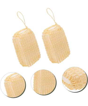 FOMIYES 2pcs Bath Brush and Scrubber Set - Natural Sisal Sponges for Body Exfoliation - Buy Online on GoSupps.com