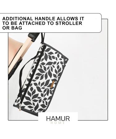 Hamur Home 3-in-1 Diaper Pocket & Portable Organizer - Floral Small Diaper Bag for Moms | Diapers Cream Wipes - Buy Online on GoSupps.com