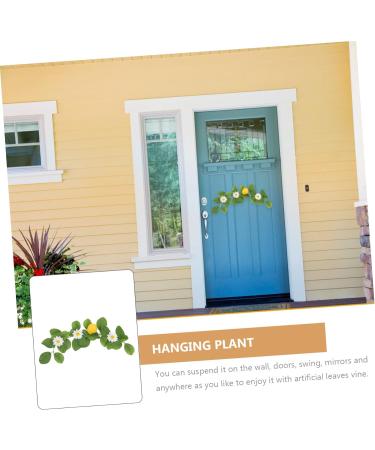 ABOOFAN 2pcs Simulation Lemon Pendant Artificial Flower Garland Fake Lemons Flower Plants Greenery Decor Floral Wreath Artificial Fruit Garland Plant Garland Plastic Summer Ring Yellow 35.00X13.00X5.00CM - Buy Online on GoSupps.com