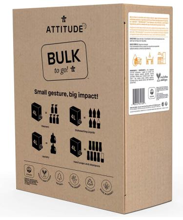 ATTITUDE Citrus Zest Multipurpose Cleaner - Vegan, Cruelty-Free, Plant-Based, 135.26 Fl Oz Bulk Refill - Buy Online on GoSupps.com