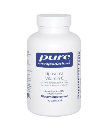 Pure Encapsulations Liposomal Vitamin C - Immune Support Supplement* - Antioxidant Nourishment - Daily Vitamin - Non-GMO & Gluten Free - 120 Capsules 120 Count (Pack of 1)