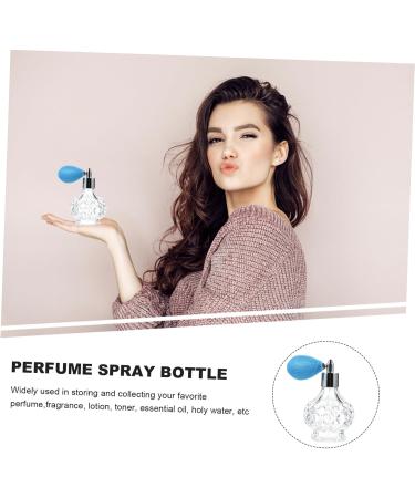 FRCOLOR perfume glass bottle Spray For Perfume glass perfume antique perfume sprayer refillable perfume empty perfume container refillable liquid container travel vintage decorate 11x6x6cm Blue - Buy Online on GoSupps.com