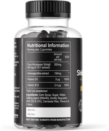 Organic Shilajit Resin Supplement | High Fulvic Acid | 100% Himalayan Origin | Boost Immunity & Energy | Vegan | 85+ Minerals - Buy Online on GoSupps.com