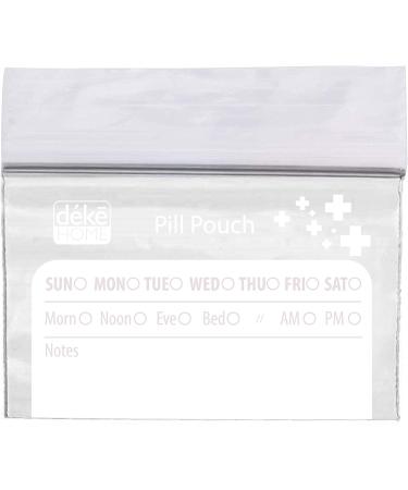 Buy Deke 100 Pack Clear Resealable Travel Pill Packs | 4x2.75 Organizer Pouches for Vitamins & Medications - Portable & Label-Friendly - Buy Online on GoSupps.com