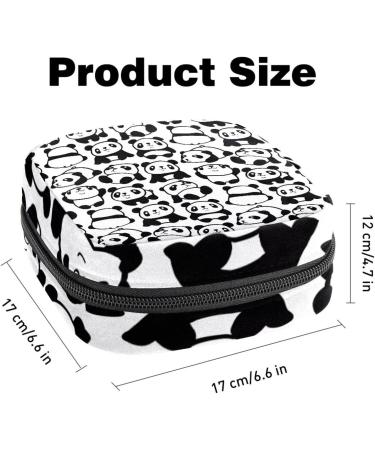 Shop Stylish Women's Tampon Storage Bags - Panda Pattern Zip Pockets & Binding Design for Menstrual Care - Buy Online on GoSupps.com