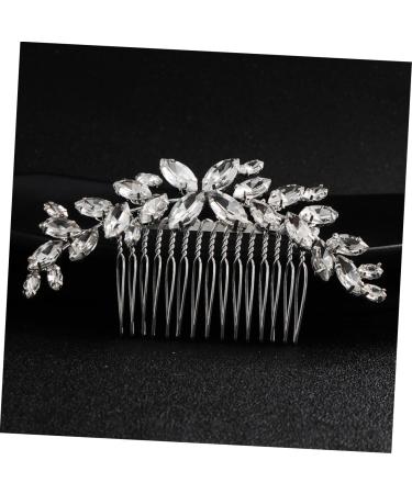 FRCOLOR Bride Hair Comb 1pc Bridal Comb Bridal Rhinestone Headwear Wedding Hair Clip Crystal Hair Side Comb Small Soap Tiara Handmade Headwear Decor Decorate Alloy Bride Manual - Buy Online on GoSupps.com