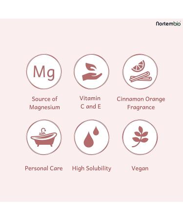 Nortembio Epsom Salt 700g - Cinnamon Orange Fragrance | Hydrated with Vitamin C & E | Swimming Salt & Body Care | Free E-Book Included - Buy Online on GoSupps.com