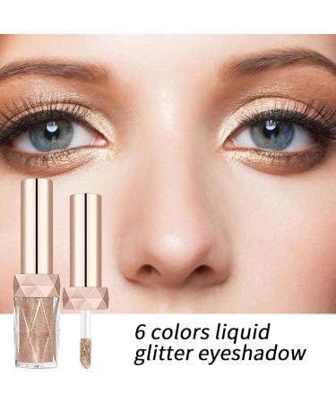 Liquid Eyeshadow Set - Metallic Eye Shadow Shimmer - 6 Colors Long-Lasting Makeup for Eyeliner Highlight 03 - Buy Online on GoSupps.com