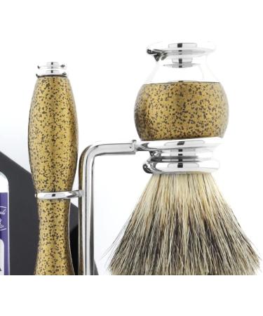 6 Pc Men's Shaving Kit - Edge Razor Badger Hair Brush Soap & Bowl | Perfect Grooming Set - Buy Online on GoSupps.com