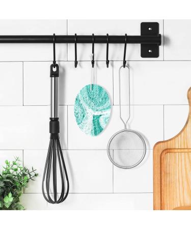 3-Pack Cleaning Kitchen Sponges Oval Green Marble Abstract Background Kitchen Cellulose Dishwashing Wood Pulp Cotton - Buy Online on GoSupps.com