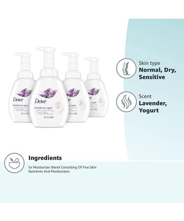 Dove Nourishing Foaming Hand Wash - Lavender & Yogurt Cleanser, 10.1 oz (Pack of 4) - Buy Online on GoSupps.com