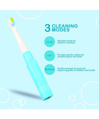 Dr. Ryan Kids Electric Sonic Toothbrush - Rechargeable Soft Bristles Smart Timer & Tongue Cleaner for Children - Buy Online on GoSupps.com