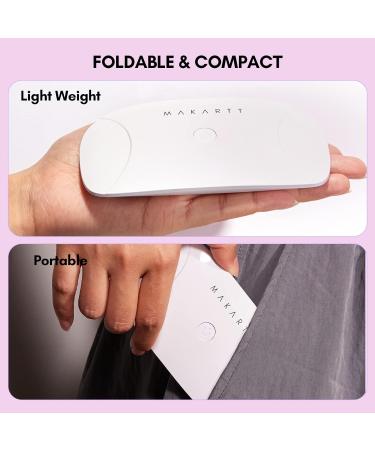 Makartt 8W LED Mini Nail Lamp | UV Nail Dryer with Timer and USB | Gel Nail Polish Light for Travel | White - Buy Online on GoSupps.com